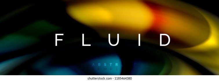 Fluid color motion concept, vector illustration
