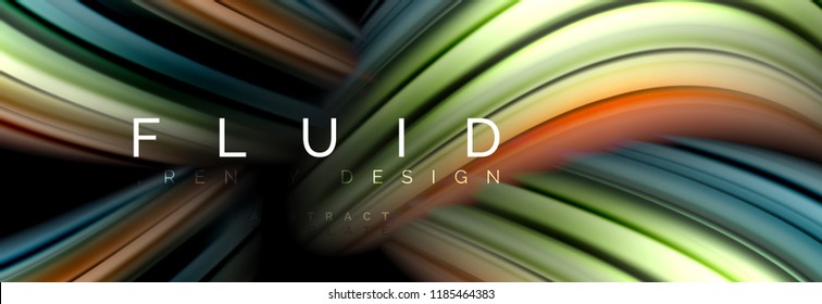 Fluid color motion concept, vector illustration