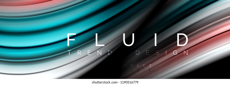 Fluid color motion concept, Vektorgrafik