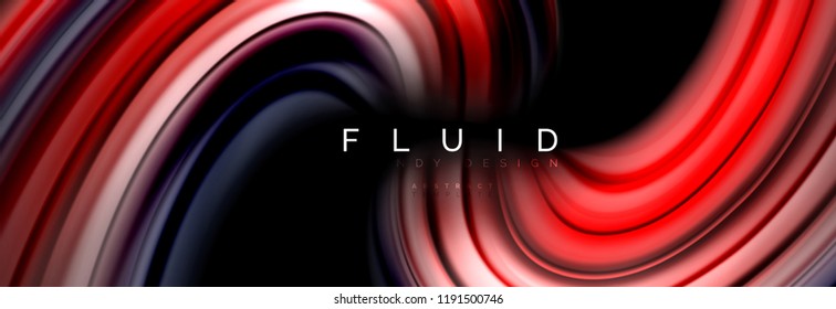 Fluid color motion concept, vector illustration