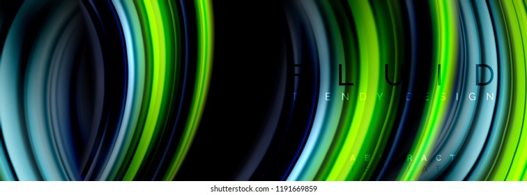 Fluid color motion concept, vector illustration