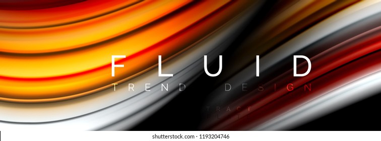 Fluid color motion concept, vector illustration