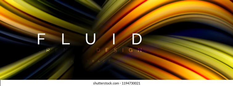 Fluid color motion concept, vector illustration