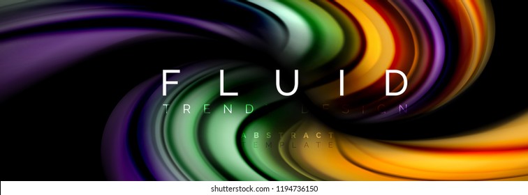 Fluid color motion concept, Vektorgrafik