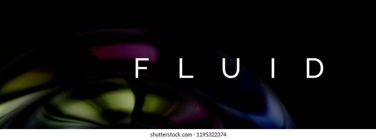 Fluid color motion concept, vector illustration