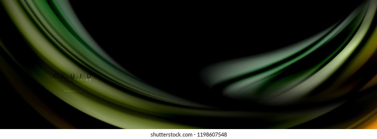 Fluid color motion concept, vector illustration