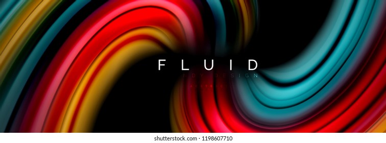 Fluid color motion concept, Vektorgrafik