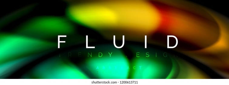 Fluid color motion concept, Vektorgrafik