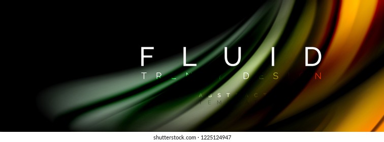 Fluid color motion concept, Vektorgrafik