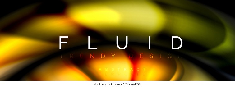 Fluid color motion concept, vector illustration