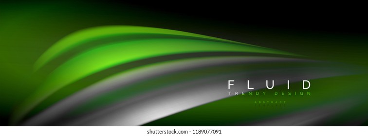 Fluid color wave line background. Trendy abstract layout template for business or technology presentation, internet poster or web brochure cover, wallpaper. Vector illustration