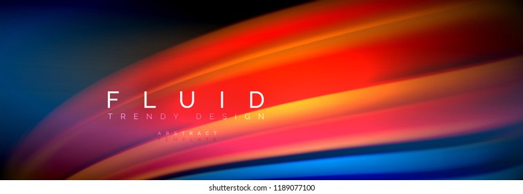 Fluid color wave line background. Trendy abstract layout template for business or technology presentation, internet poster or web brochure cover, wallpaper. Vector illustration