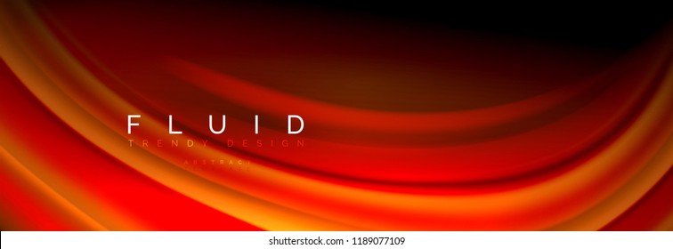 Fluid color wave line background. Trendy abstract layout template for business or technology presentation, internet poster or web brochure cover, wallpaper. Vector illustration