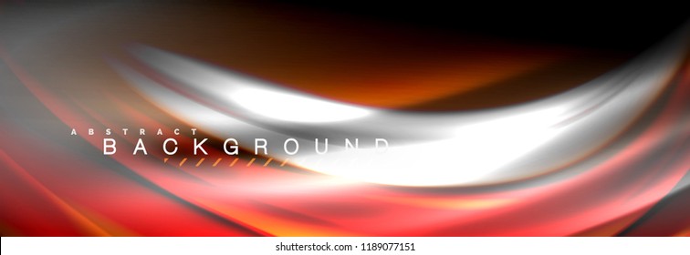 Fluid color wave line background. Trendy abstract layout template for business or technology presentation, internet poster or web brochure cover, wallpaper. Vector illustration