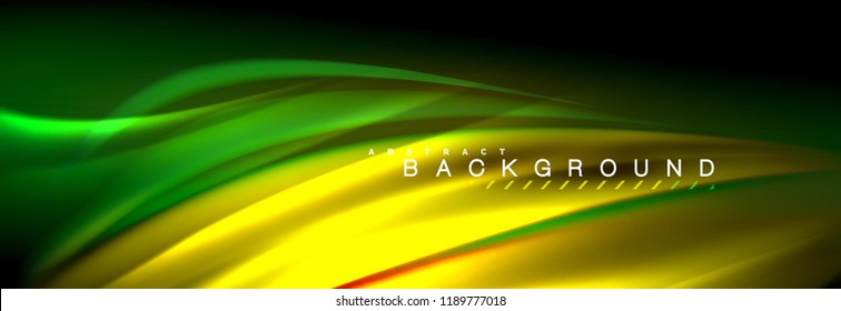 Fluid color wave line background. Trendy abstract layout template for business or technology presentation, internet poster or web brochure cover, wallpaper. Vector illustration