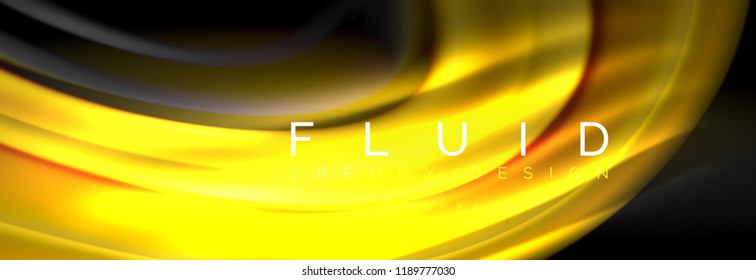 Fluid color wave line background. Trendy abstract layout template for business or technology presentation, internet poster or web brochure cover, wallpaper. Vector illustration