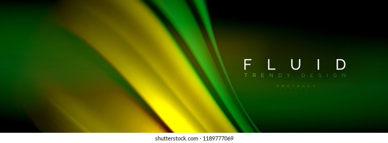 Flüssige Farbwellenlinie, Hintergrund. Trendy abstrakte Layout-Vorlage für Geschäfts- oder Technologiepräsentationen, Internet-Poster oder Web-Broschüren-Cover, Bildschirmhintergrund. Vektorgrafik