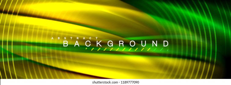 Fluid color wave line background. Trendy abstract layout template for business or technology presentation, internet poster or web brochure cover, wallpaper. Vector illustration