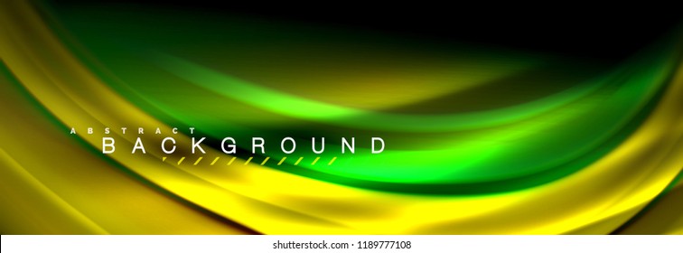 Fluid color wave line background. Trendy abstract layout template for business or technology presentation, internet poster or web brochure cover, wallpaper. Vector illustration