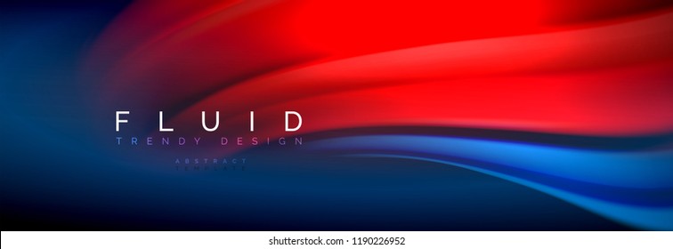 Fluid color wave line background. Trendy abstract layout template for business or technology presentation, internet poster or web brochure cover, wallpaper. Vector illustration