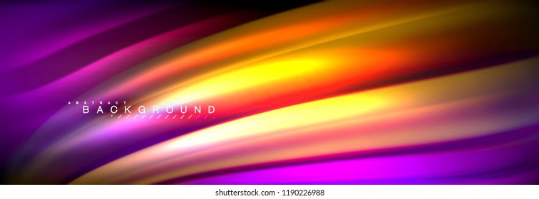 Fluid color wave line background. Trendy abstract layout template for business or technology presentation, internet poster or web brochure cover, wallpaper. Vector illustration