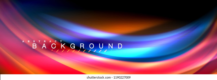 Fluid color wave line background. Trendy abstract layout template for business or technology presentation, internet poster or web brochure cover, wallpaper. Vector illustration