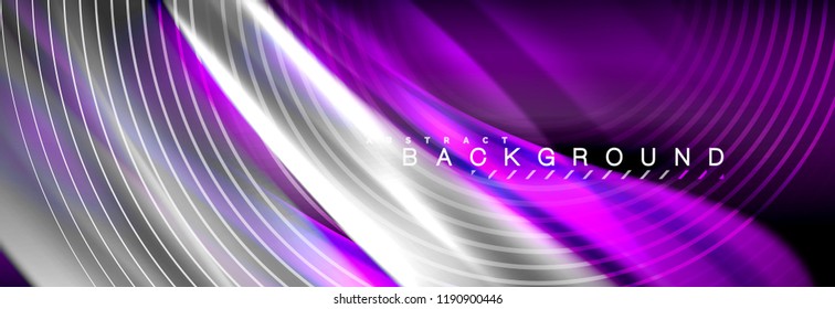 Fluid color wave line background. Trendy abstract layout template for business or technology presentation, internet poster or web brochure cover, wallpaper. Vector illustration