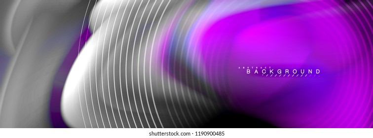 Plano de fundo da linha de onda da cor do fluido. Modelo de layout abstrato moderno para apresentação de negócios ou tecnologia, cartaz de internet ou capa de brochura da web, papel de parede. Ilustração vetorial