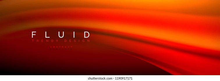 Fluid color wave line background. Trendy abstract layout template for business or technology presentation, internet poster or web brochure cover, wallpaper. Vector illustration
