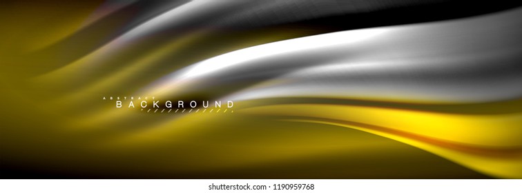 Plano de fundo da linha de onda da cor do fluido. Modelo de layout abstrato moderno para apresentação de negócios ou tecnologia, cartaz de internet ou capa de brochura da web, papel de parede. Ilustração vetorial