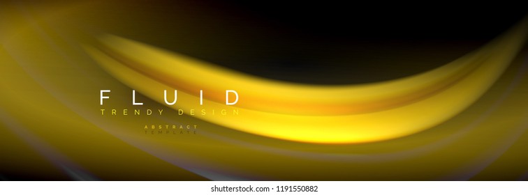 Plano de fundo da linha de onda da cor do fluido. Modelo de layout abstrato moderno para apresentação de negócios ou tecnologia, cartaz de internet ou capa de brochura da web, papel de parede. Ilustração vetorial