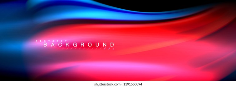 Fluid color wave line background. Trendy abstract layout template for business or technology presentation, internet poster or web brochure cover, wallpaper. Vector illustration