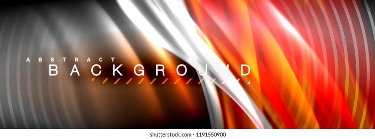 Fluid color wave line background. Trendy abstract layout template for business or technology presentation, internet poster or web brochure cover, wallpaper. Vector illustration