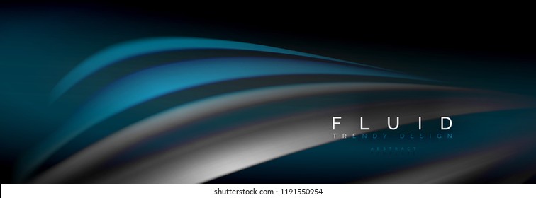 Fluid color wave line background. Trendy abstract layout template for business or technology presentation, internet poster or web brochure cover, wallpaper. Vector illustration