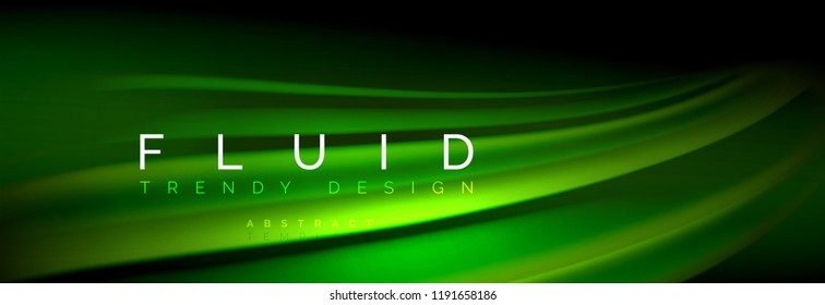 Fluid color wave line background. Trendy abstract layout template for business or technology presentation, internet poster or web brochure cover, wallpaper. Vector illustration