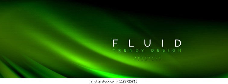 Fluid color wave line background. Trendy abstract layout template for business or technology presentation, internet poster or web brochure cover, wallpaper. Vector illustration