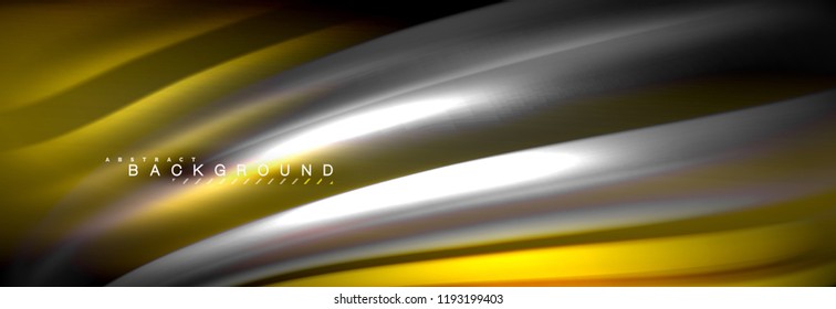 Fluid color wave line background. Trendy abstract layout template for business or technology presentation, internet poster or web brochure cover, wallpaper. Vector illustration