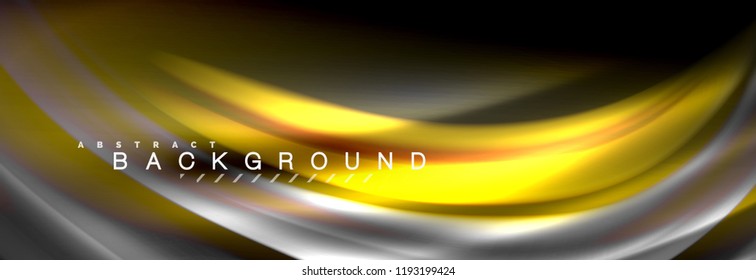 Fluid color wave line background. Trendy abstract layout template for business or technology presentation, internet poster or web brochure cover, wallpaper. Vector illustration