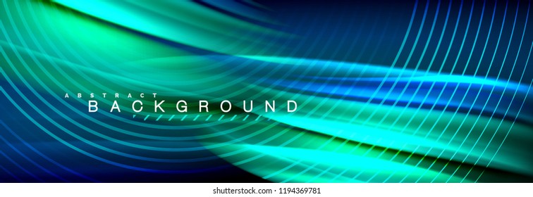 Fluid color wave line background. Trendy abstract layout template for business or technology presentation, internet poster or web brochure cover, wallpaper. Vector illustration