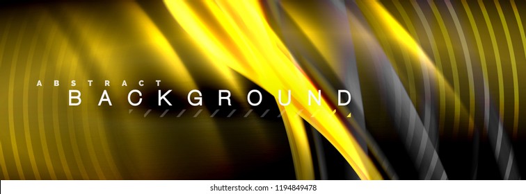 Fluid color wave line background. Trendy abstract layout template for business or technology presentation, internet poster or web brochure cover, wallpaper. Vector illustration