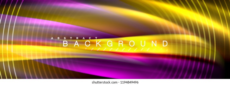 Fluid color wave line background. Trendy abstract layout template for business or technology presentation, internet poster or web brochure cover, wallpaper. Vector illustration