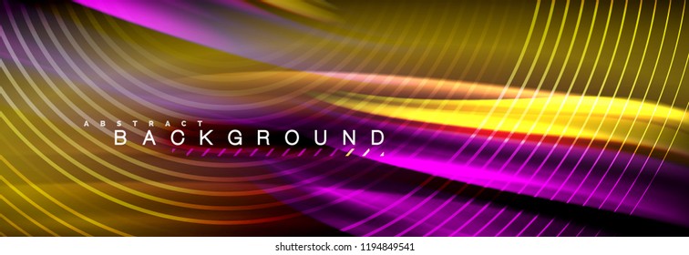 Fluid color wave line background. Trendy abstract layout template for business or technology presentation, internet poster or web brochure cover, wallpaper. Vector illustration