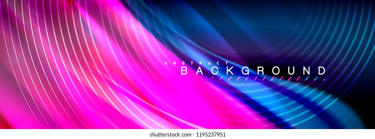 Fluid color wave line background. Trendy abstract layout template for business or technology presentation, internet poster or web brochure cover, wallpaper. Vector illustration