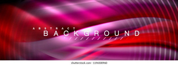 Fluid color wave line background. Trendy abstract layout template for business or technology presentation, internet poster or web brochure cover, wallpaper. Vector illustration