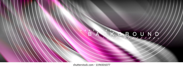 Fluid color wave line background. Trendy abstract layout template for business or technology presentation, internet poster or web brochure cover, wallpaper. Vector illustration