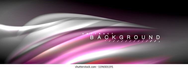 Fluid color wave line background. Trendy abstract layout template for business or technology presentation, internet poster or web brochure cover, wallpaper. Vector illustration
