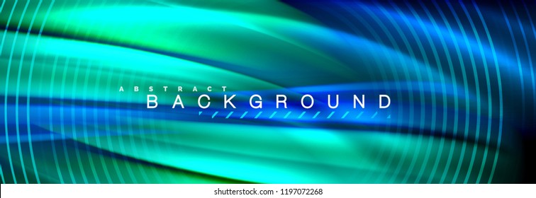 Fluid color wave line background. Trendy abstract layout template for business or technology presentation, internet poster or web brochure cover, wallpaper. Vector illustration