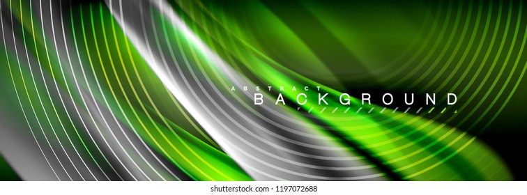 Fluid color wave line background. Trendy abstract layout template for business or technology presentation, internet poster or web brochure cover, wallpaper. Vector illustration