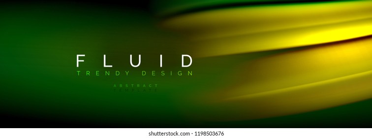 Fluid color wave line background. Trendy abstract layout template for business or technology presentation, internet poster or web brochure cover, wallpaper. Vector illustration