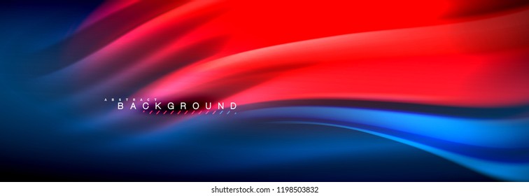 Plano de fundo da linha de onda da cor do fluido. Modelo de layout abstrato moderno para apresentação de negócios ou tecnologia, cartaz de internet ou capa de brochura da web, papel de parede. Ilustração vetorial